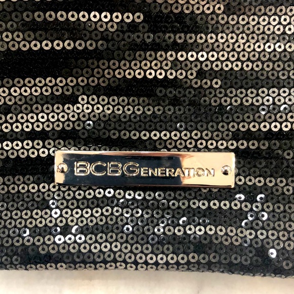 BCBGeneration Black Sequin Ombré Clutch - Picture 3 of 9